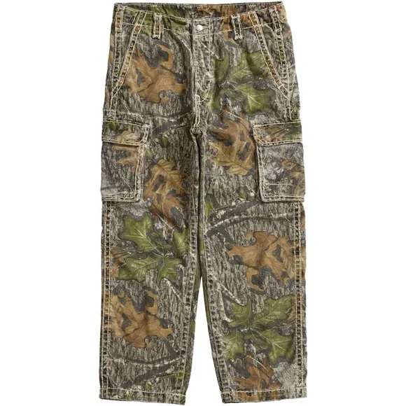 Supreme True Religion Denim Cargo Pant size 34 Mossy Oak Camo